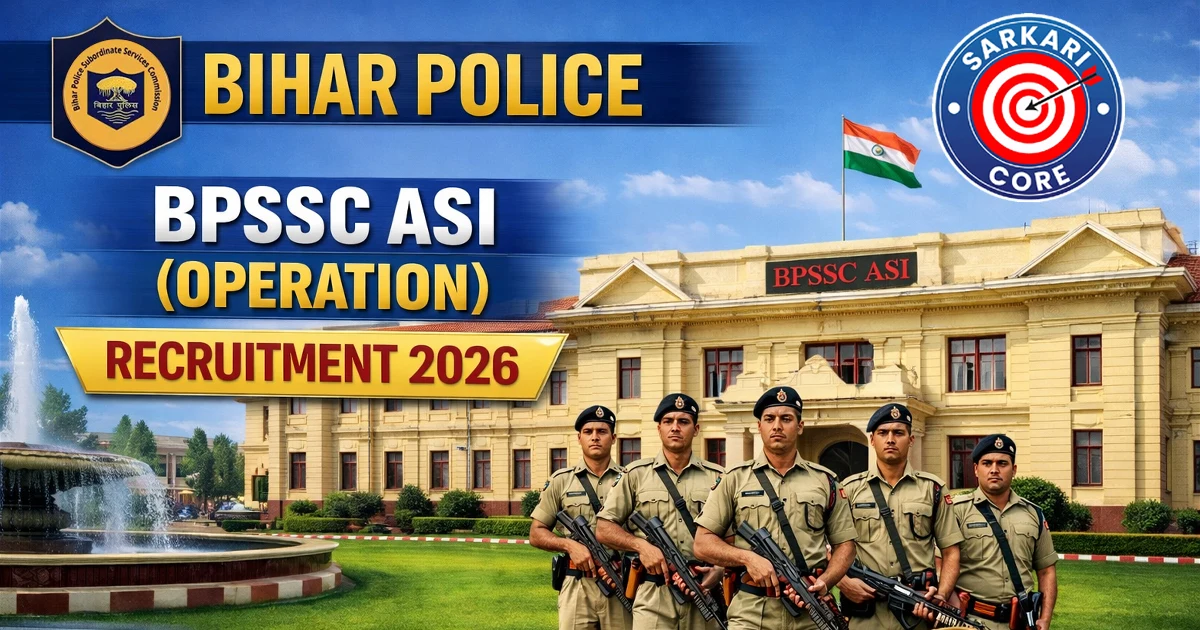Bihar Police BPSSC ASI (Operation) Recruitment 2026