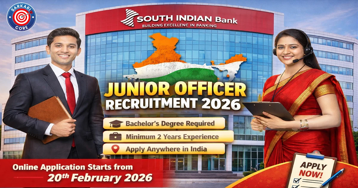 South Indian Bank SIB Junior Officer Recruitment 2026