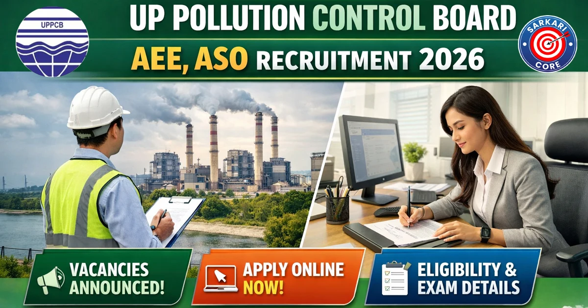 UP Pollution Control Board AEE, ASO Recruitment 2026