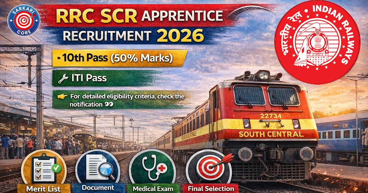 RRC SCR Apprentice Recruitment 2026
