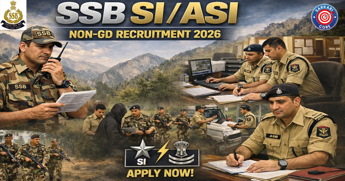 SSB SI / ASI Non-GD Recruitment 2026