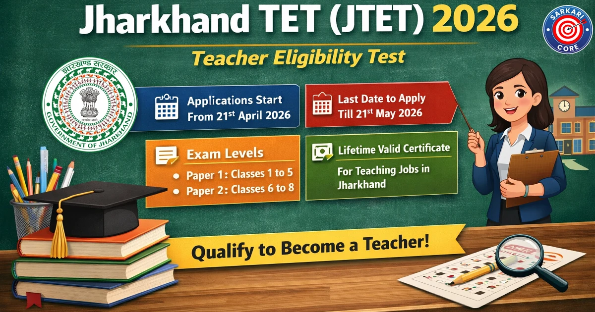 Jharkhand TET (JTET) 2026