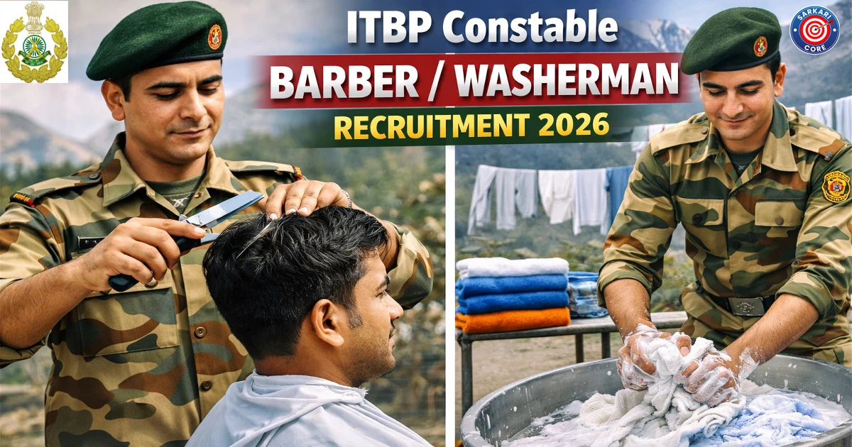 ITBP Constable Barber / Washerman Recruitment 2026