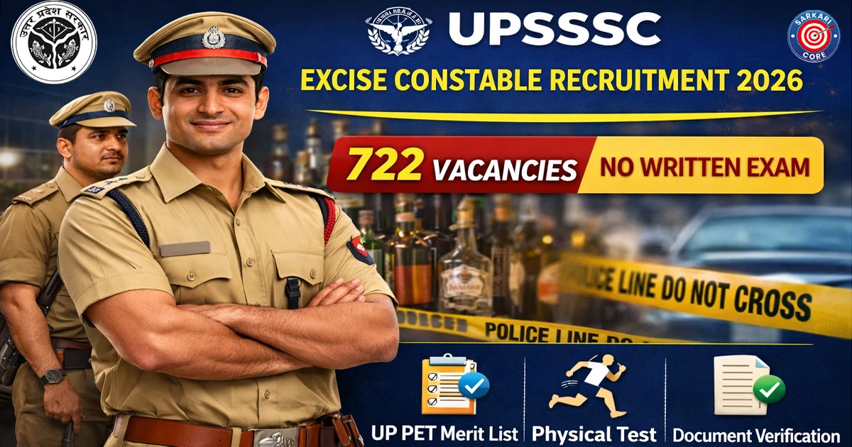 UPSSSC Excise Constable Recruitment 2026