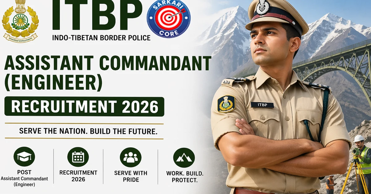 ITBP Assistant Commandant (Engineer) Recruitment 2026