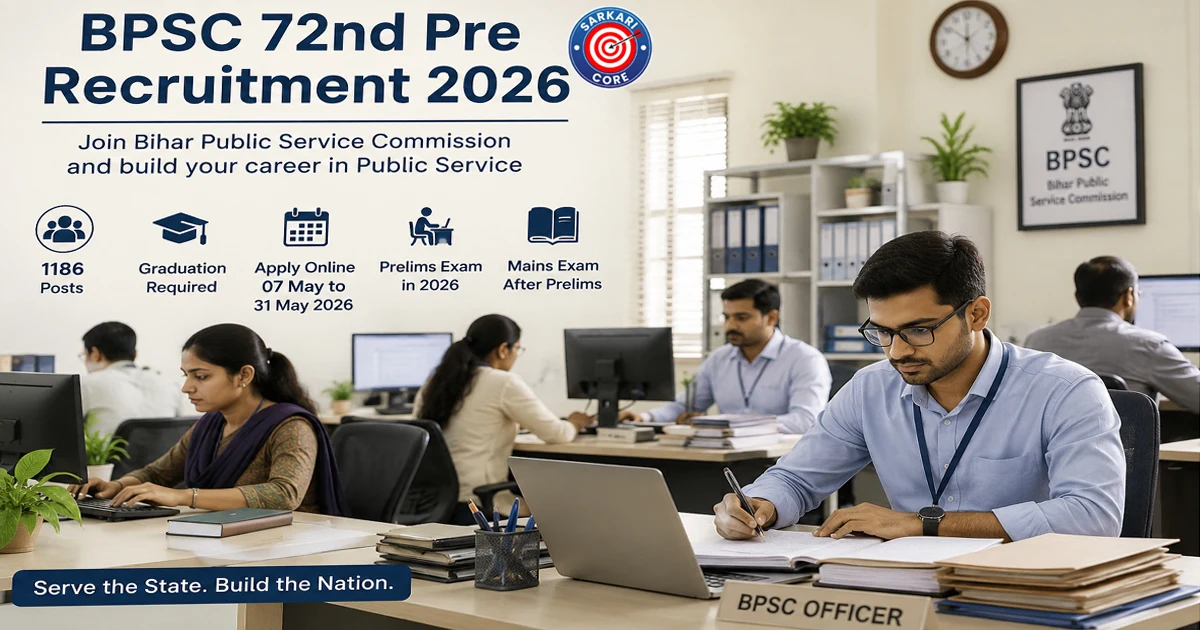 BPSC 72nd Pre Recruitment 2026