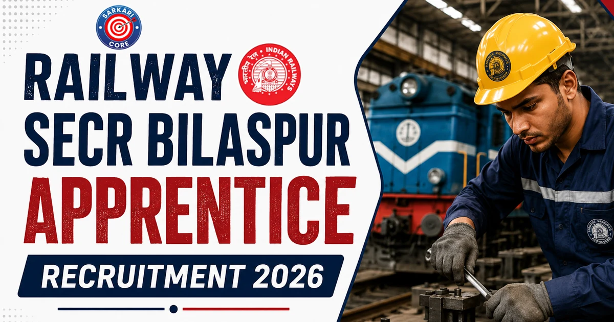 Railway SECR Bilaspur Apprentice Recruitment 2026