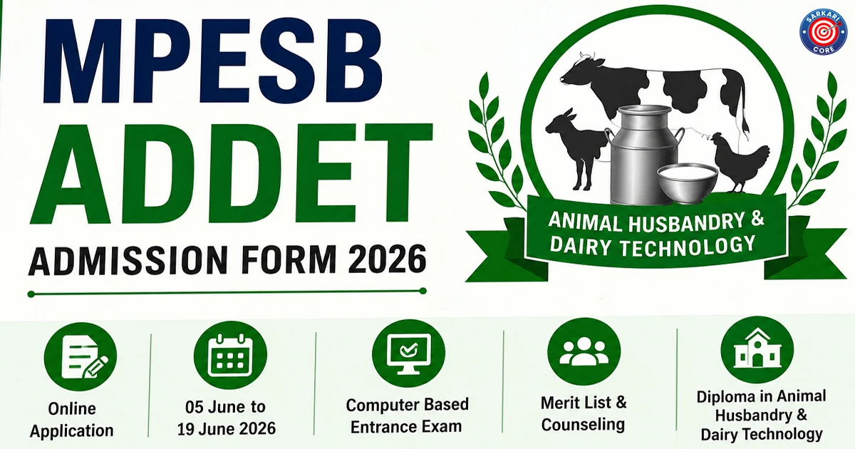MPESB ADDET Admission Form 2026