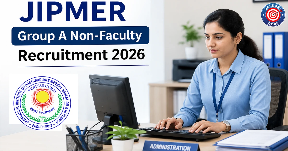 JIPMER Group A Non-Faculty Recruitment 2026
