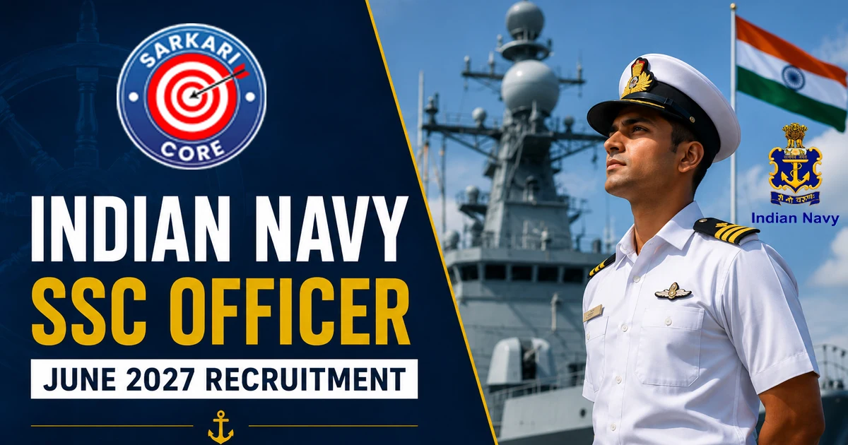Indian Navy SSC Officer June 2027 Recruitment