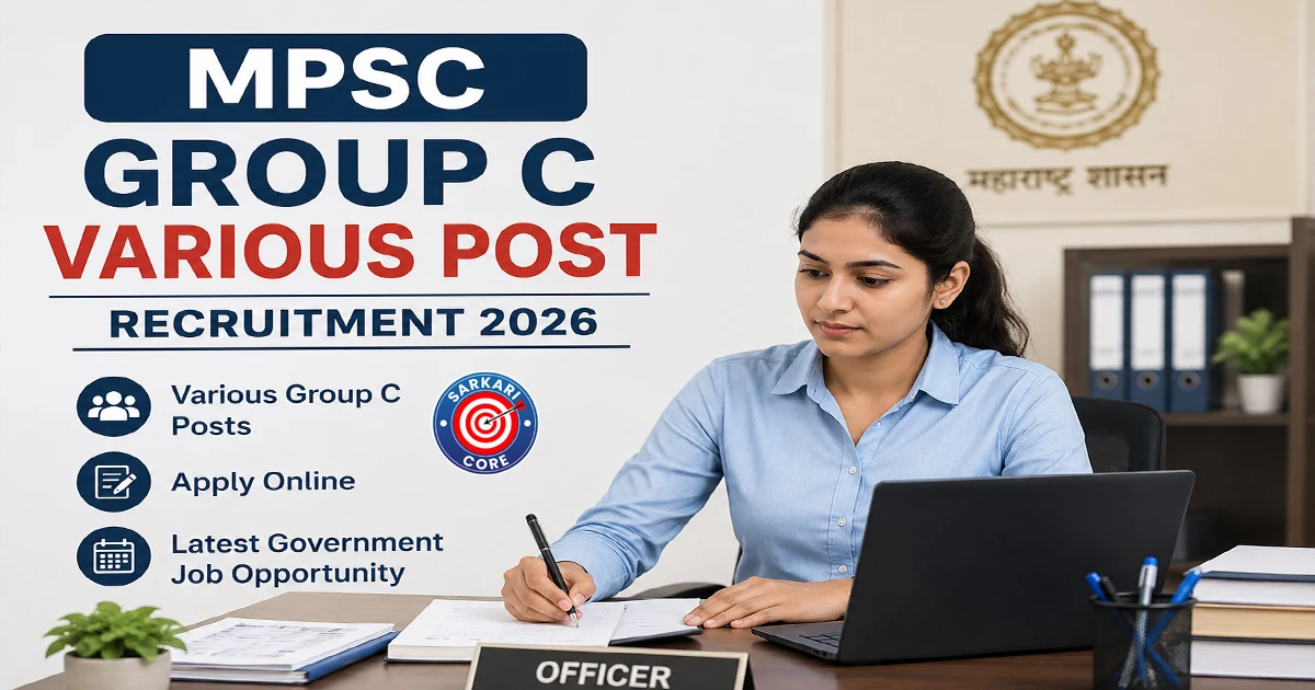 MPSC Group C Various post Recruitment 2026