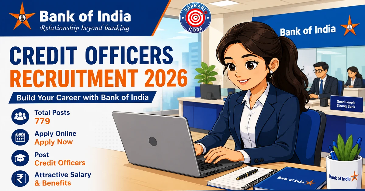 Bank of India Credit Officers Recruitment 2026