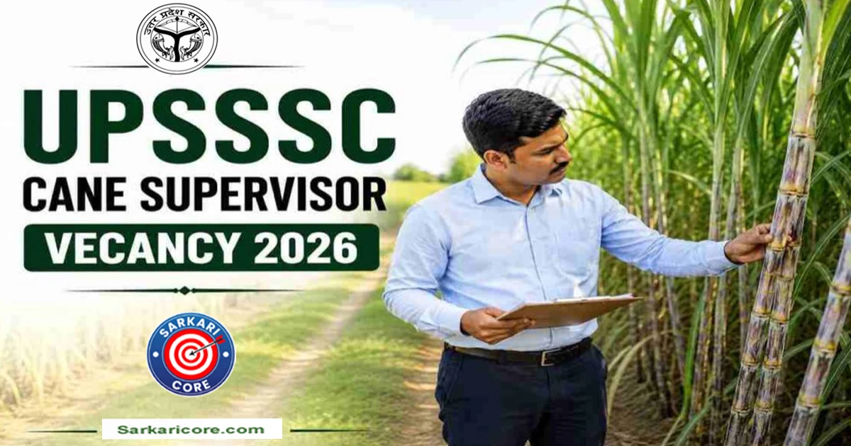 UPSSSC Cane Supervisor Recruitment 2026