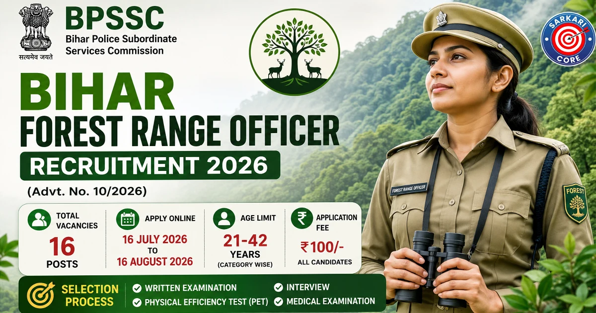 BPSSC Bihar Forest Range Officer Recruitment 2026