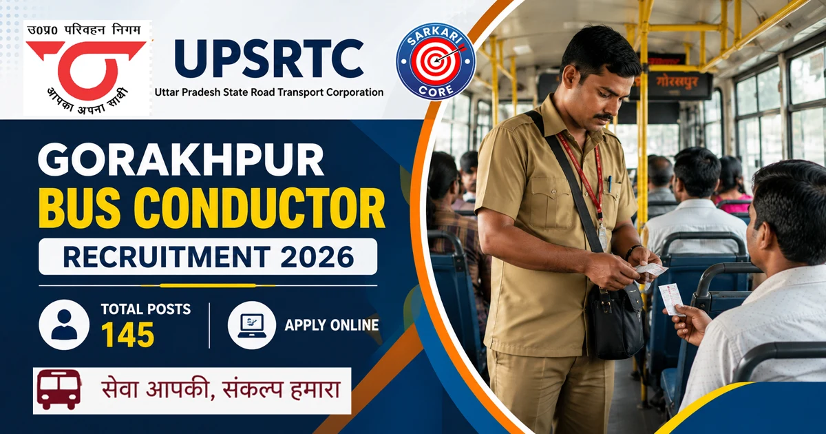 UPSRTC Gorakhpur Bus Conductor Recruitment 2026