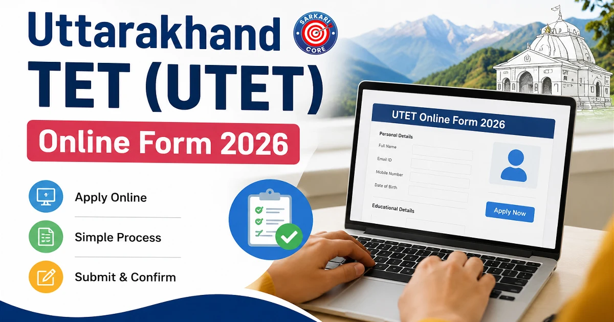 Uttarakhand TET UTET Online Form 2026