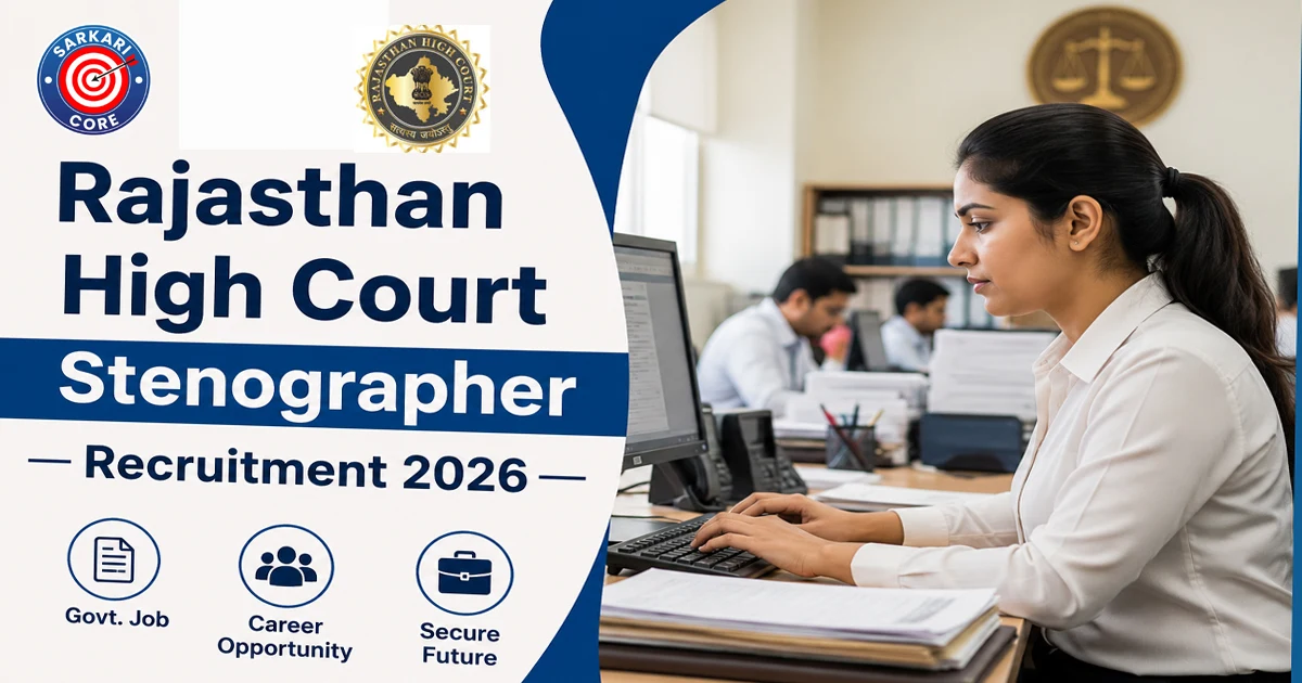 Rajasthan High Court Stenographer Recruitment 2026