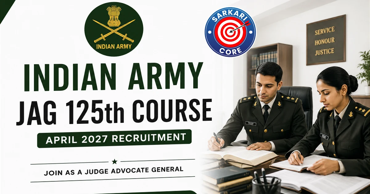 Indian Army JAG 125th Course April 2027 Recruitment