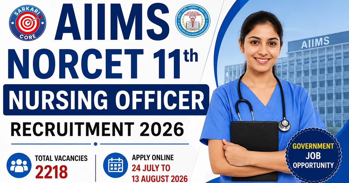AIIMS NORCET 11th Nursing Officer Recruitment 2026