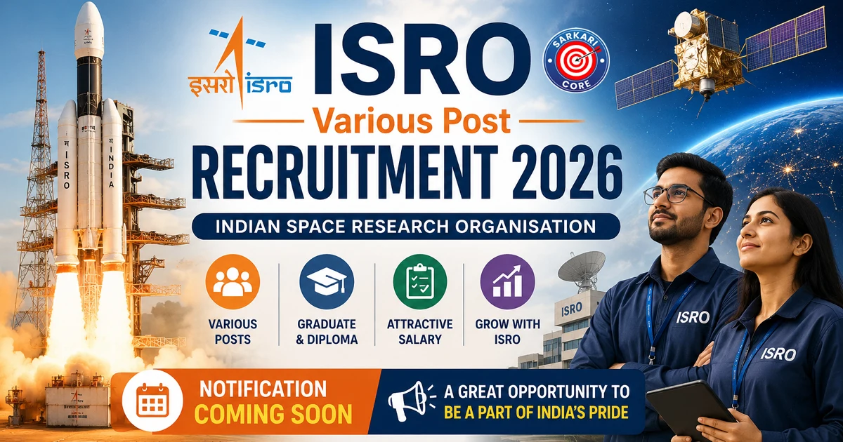 ISRO Various Post Recruitment 2026