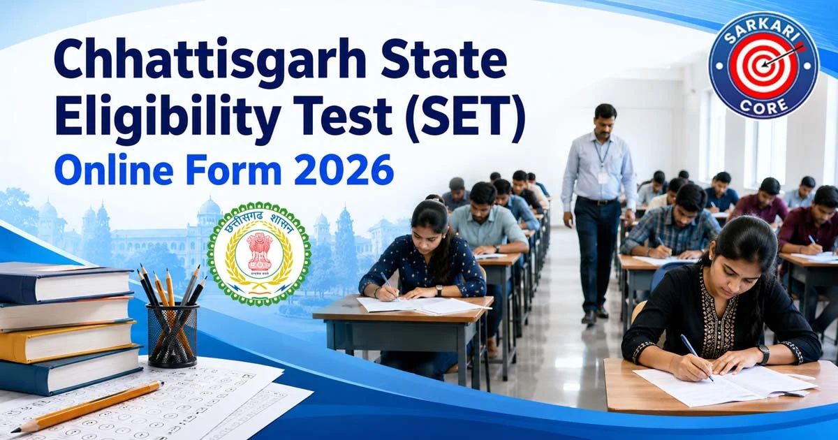 Chhattisgarh State Eligibility Test SET Online Form 2026