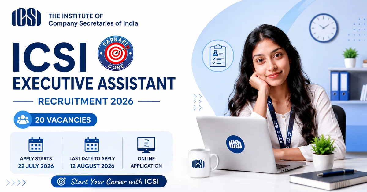 ICSI Executive Assistant Recruitment 2026