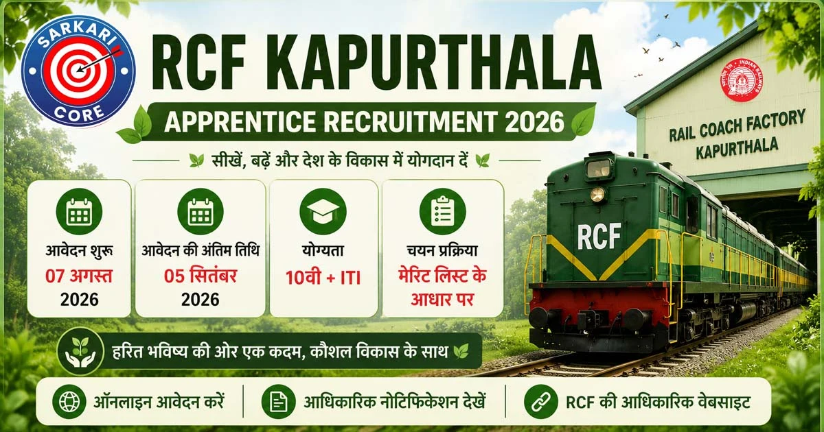 RCF Kapurthala Apprentice Recruitment 2026