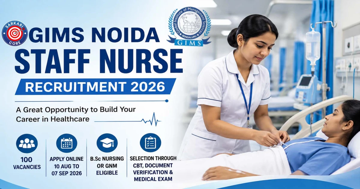 GIMS Noida Staff Nurse Recruitment 2026