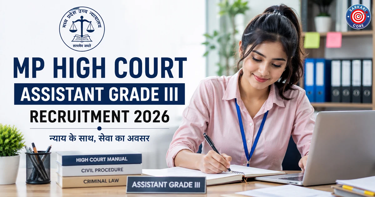 MP High Court Assistant Grade III Recruitment 2026