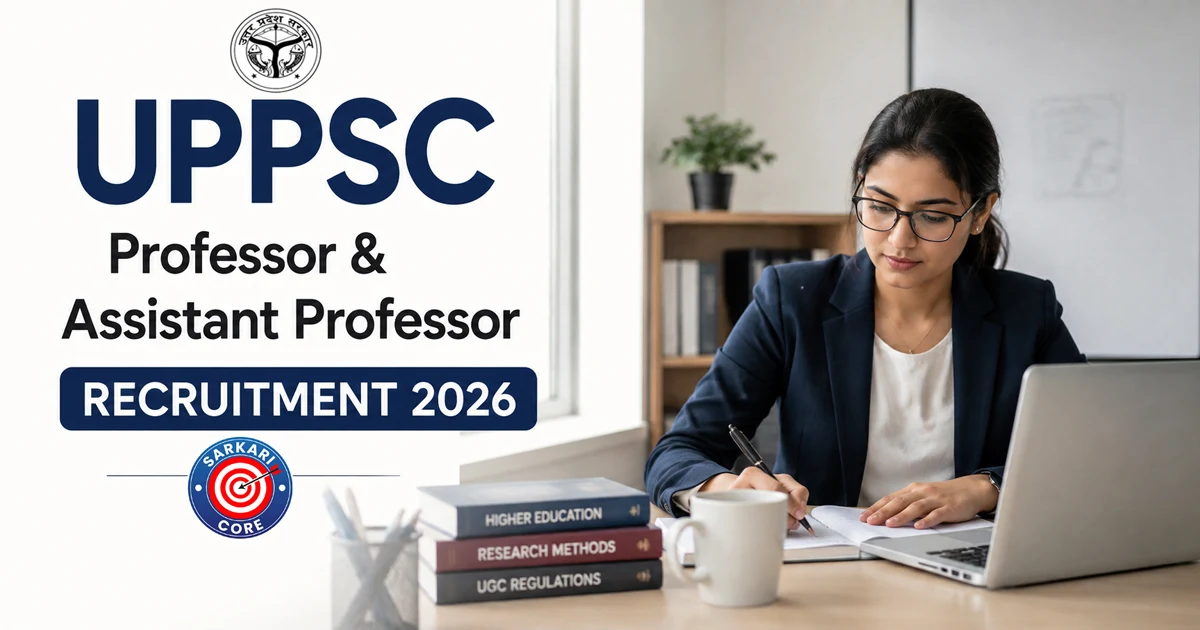 UPPSC Professor & Assistant Professor Recruitment 2026