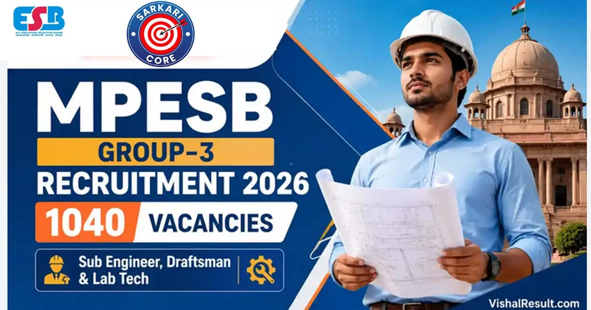 MPESB Group 3 Sub Engineer & Other Post Recruitment 2026