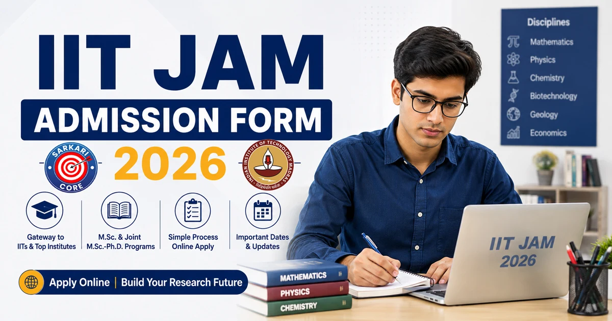 IIT JAM Admission Form 2026