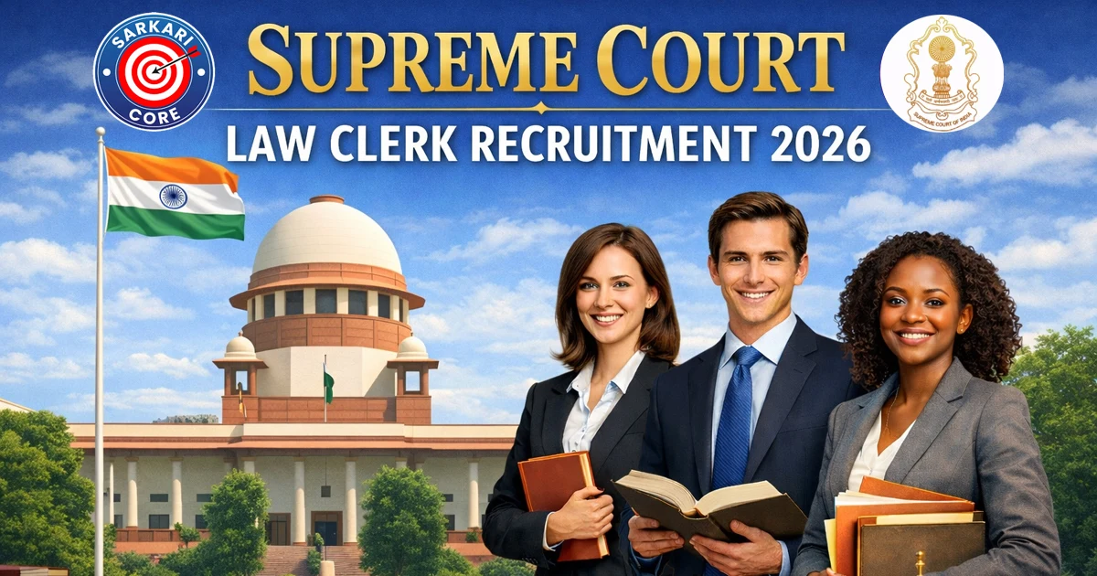 Supreme Court Law Clerk Recruitment 2026  (Total Posts 90)