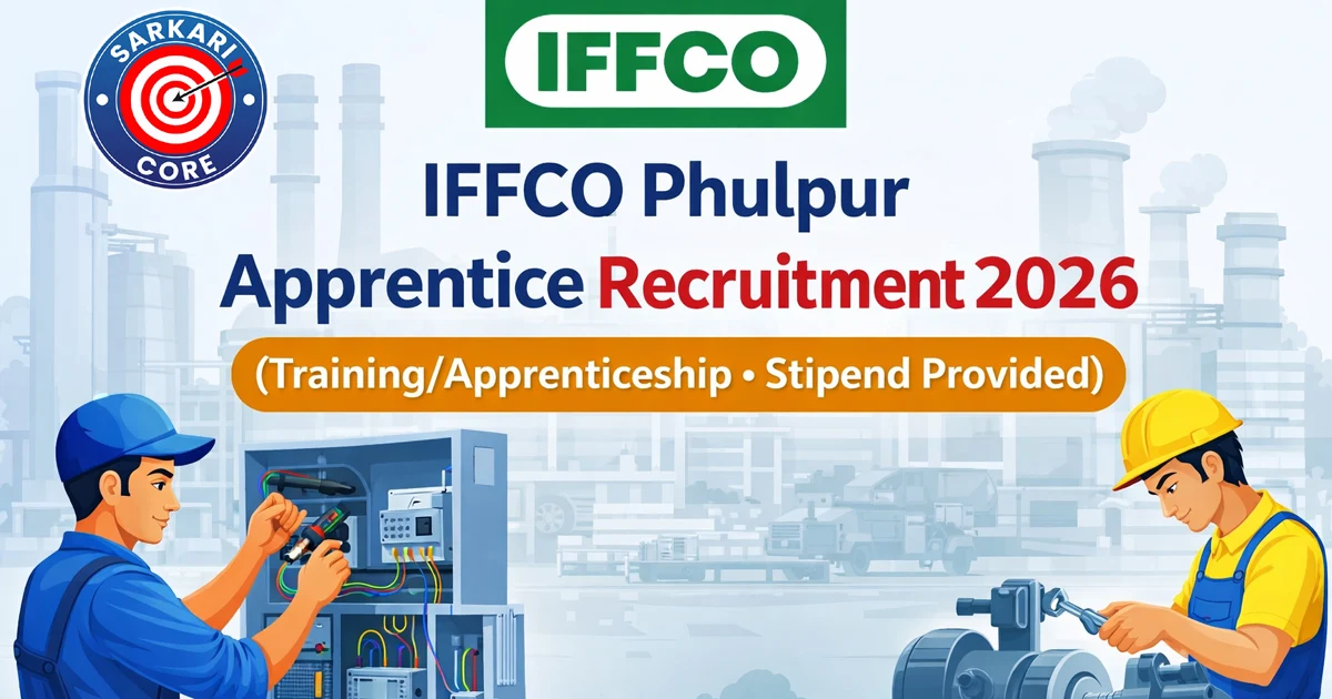 IFFCO Phulpur Apprentice Recruitment 2026  (Training/Apprenticeship Stipend Provided)
