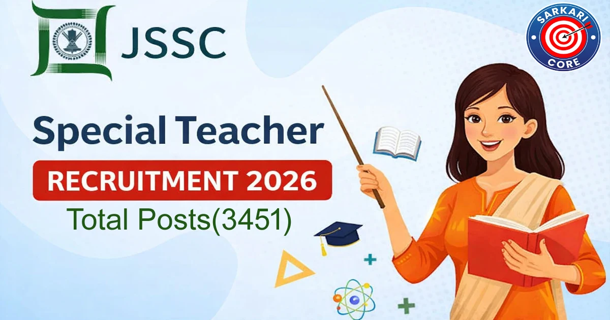 JSSC Special Teacher Recruitment 2026
